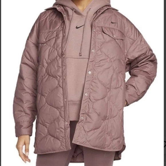 Nike Sportswear Essential Oversized Quilted Trench Jacket, Size S, NWT - Picture 1 of 16